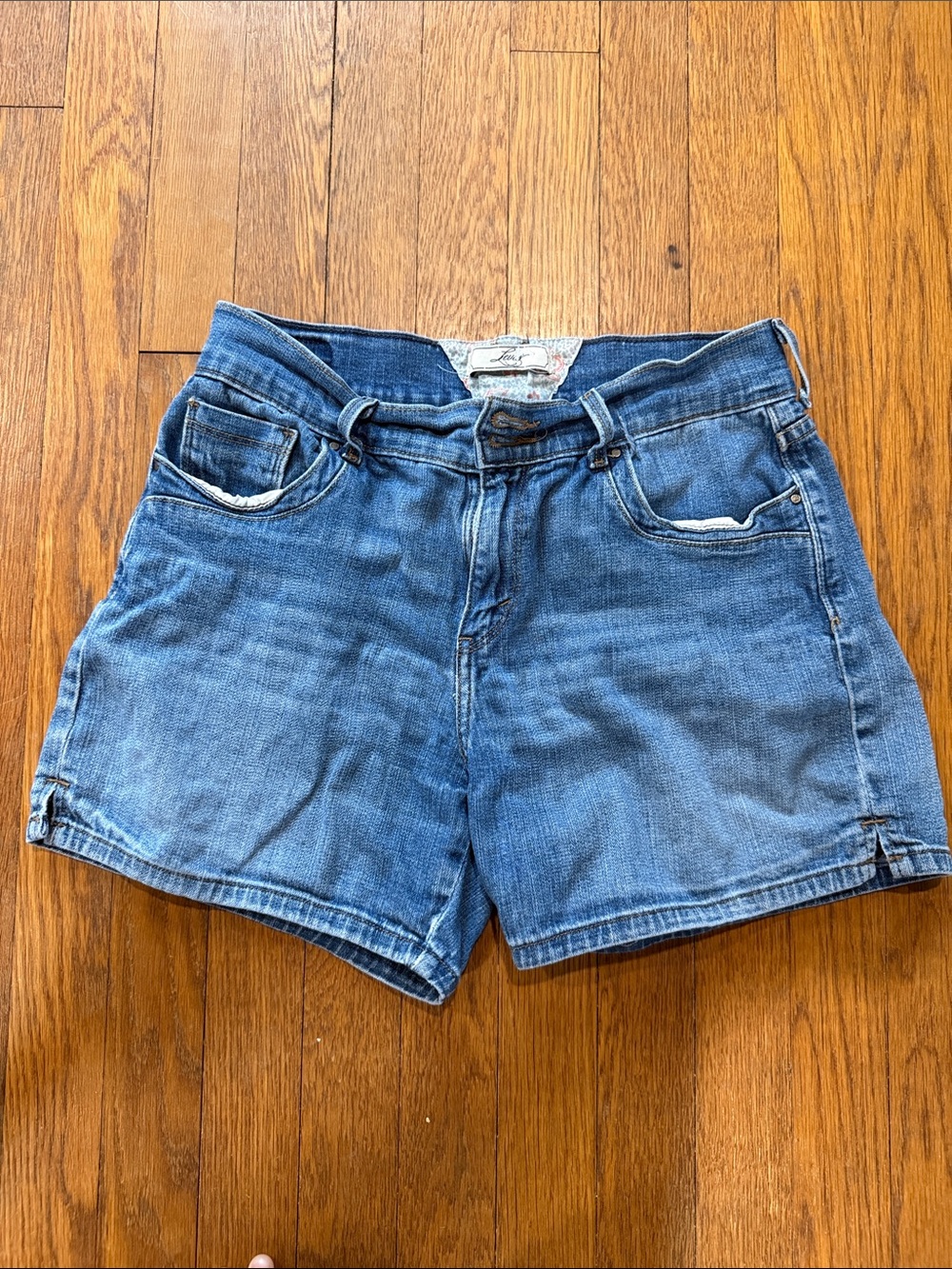 Levi's Blue Denim High-Rise Women's Shorts